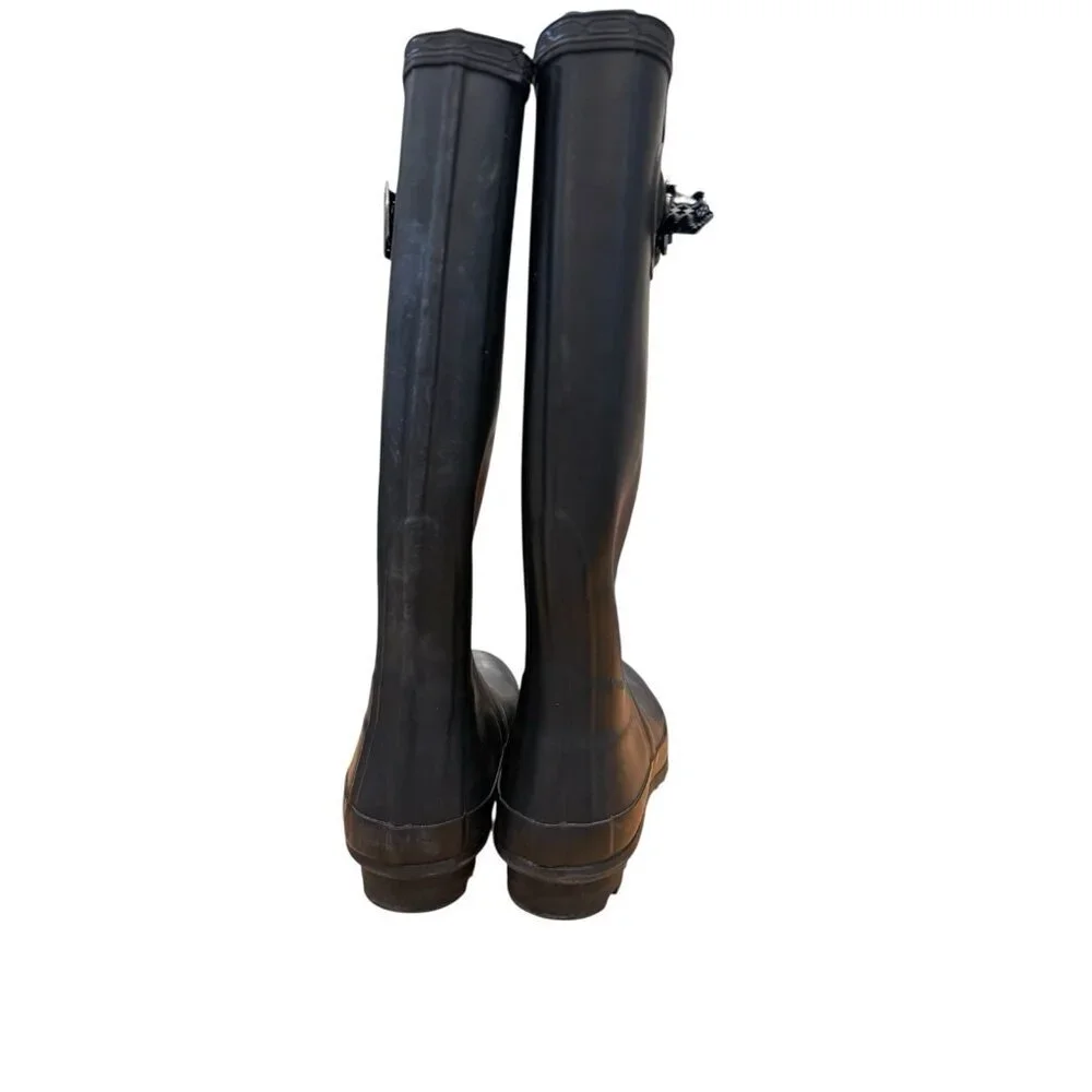 Pendelton Tall Classic Rubber Rain Boots With Buckle Womens Sz 6 Good Condition